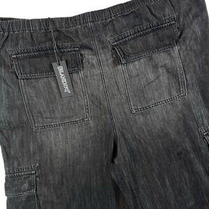 BLANKNYC Denim Cargo Joggers Women's 31 Black NEW 03LO3446